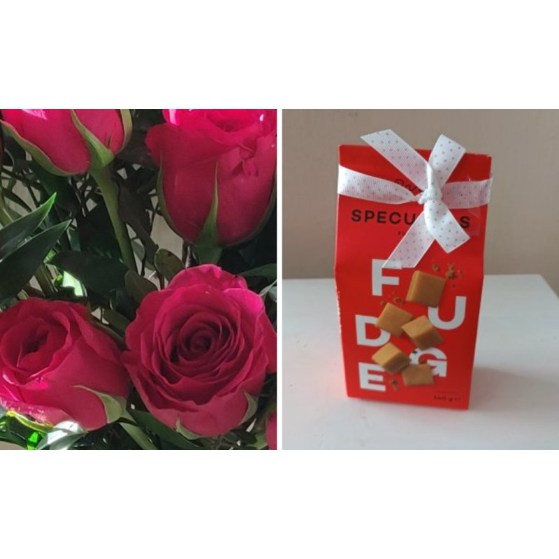 Punaisia ruusuja ja toffeeta